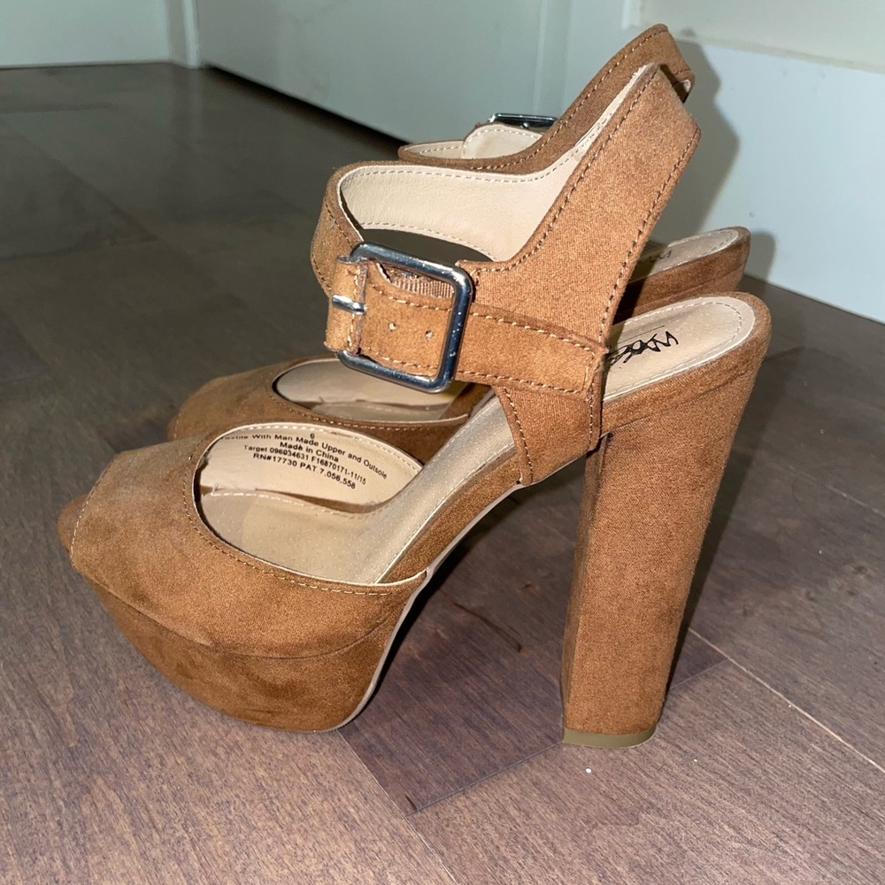 Brown Suede Heels